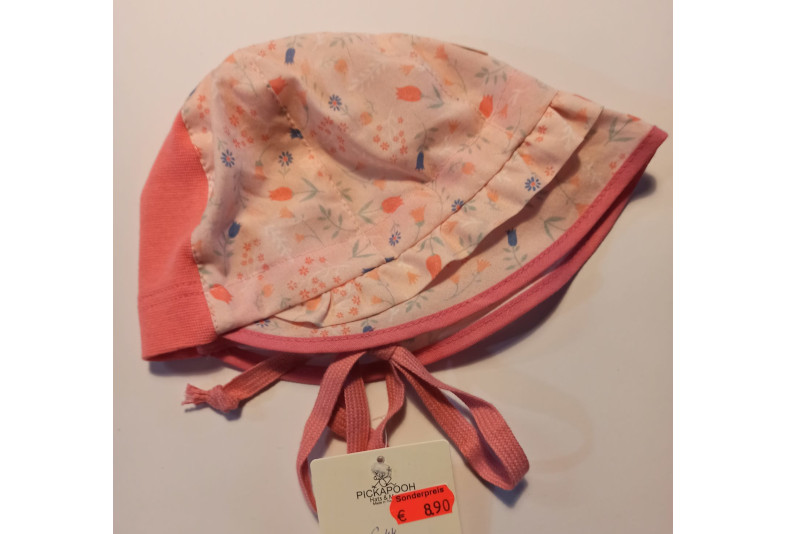 1212.. Baby Sonnenhut von Pickapooh, reine Bio Baumwolle, Gr. 42 (Kopfumfang)