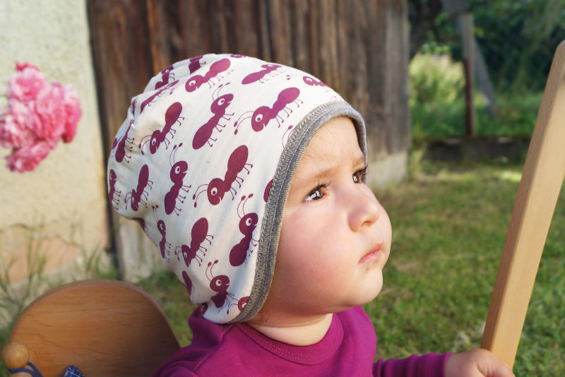 1329 Loud + proud, Wendemütze, reine Bio Baumwolle