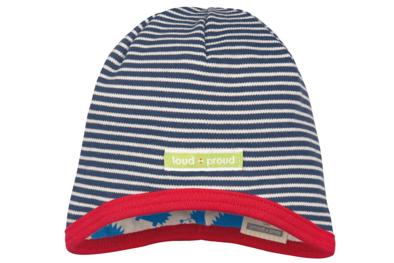 1329 Loud + proud, Wendemütze, reine Bio Baumwolle