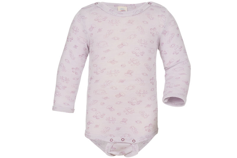 161 Engel Natur, Body langarm Wolle/Seide, Gr. 98/104