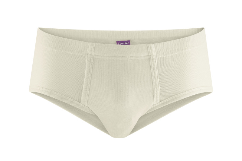 587 Herren-Slip mit Eingriff, reine Bio Baumwolle v. Living Crafts, Gr. 7 (XL)
